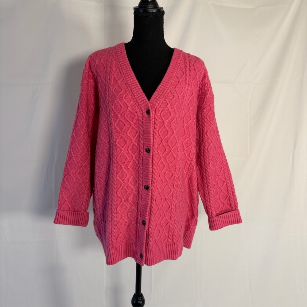 Talbots Cable Knit Cardigan, size XL Petite. - Picture 1 of 7